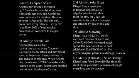 Smite Datamined God Khepri Abilities By Davespectre122 On Deviantart