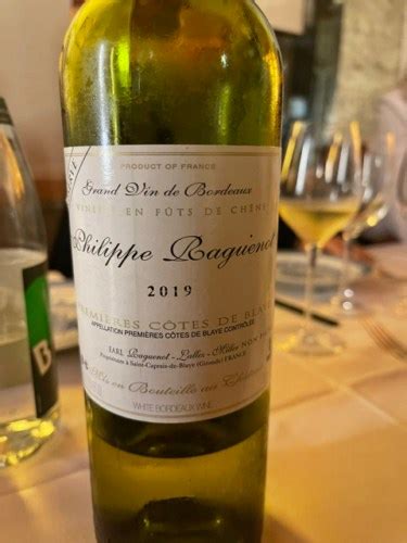 Philippe Raguenot Réserve Premières Côtes de Blaye Blanc Vivino US