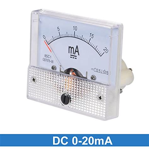 Uxcell Analog Current Panel Meter Dc 0 20ma 01ma Scale 85c1 Ammeter For Circuit Testing