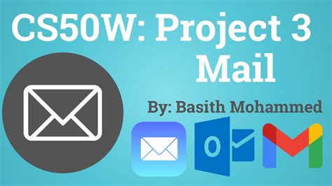 CS50W Project 3 Mail Basith Mohammed YouTube