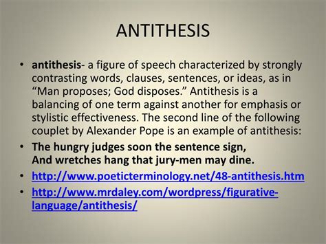 PPT - ANTITHESIS PowerPoint Presentation, free download - ID:3670120