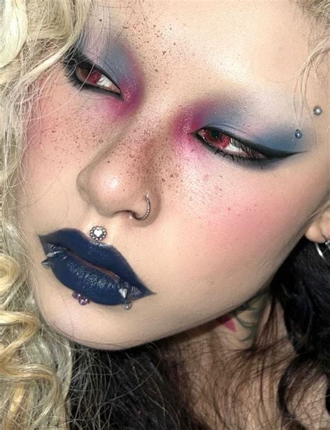 Pin by Kay𖨆 on m a k e u p Punk makeup Edgy makeup Funky makeup