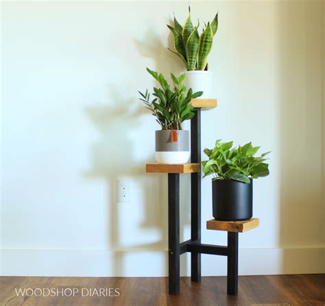 DIY Tiered Plant Stand From SCRAP WOOD