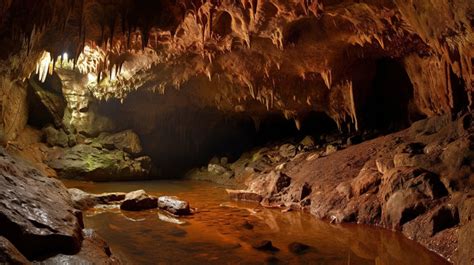 Surround Large Cavern Surrounded By Rocks And Water Backgrounds | JPG ...