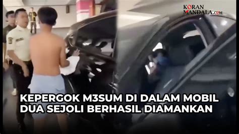 Kepergok Mesum Di Dalam Mobil Di Sebuah Mall Sepasang Muda Mudi