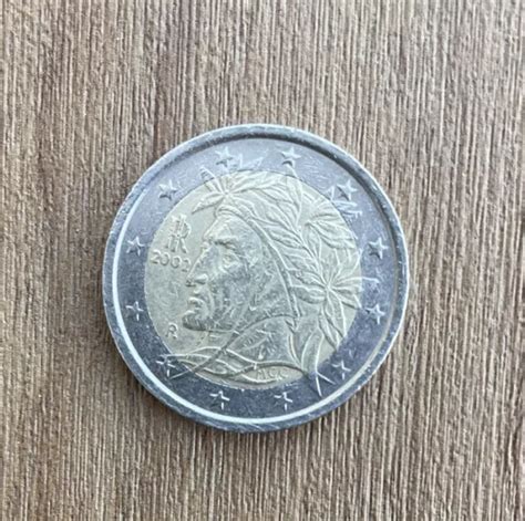 2 EURO MÜNZE Italien Dante Alighieri 2002 RARITÄT EUR 999 99 PicClick DE