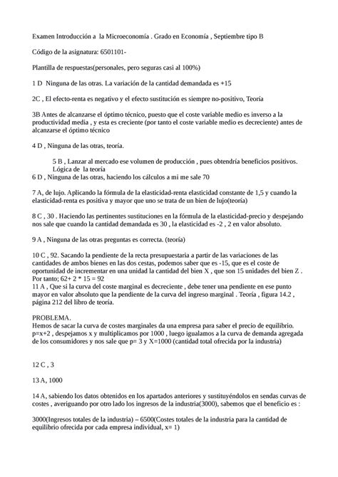 Examen 4 Septiembre 2019 respuestas Examen Introducción a la