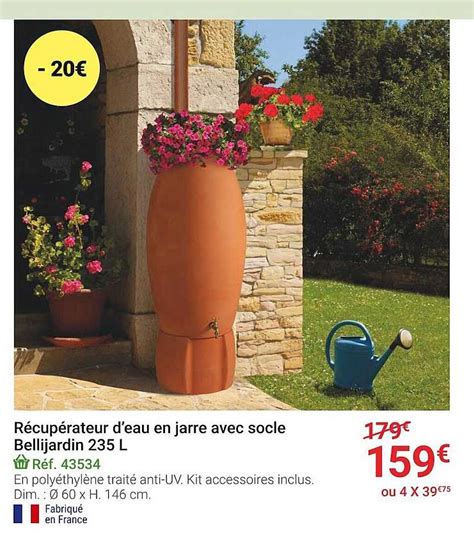 Offre R Cup Rateur D Eau Cubique Bellijardin L Chez Gamm Vert