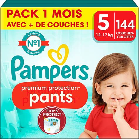 Pampers Couches Culottes Premium Protection Pants Taille 5 12 17 Kg