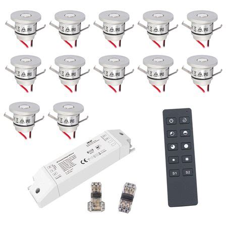 Mini Spotlights Set Of W Led Aluminium Mini Recessed Spotlights