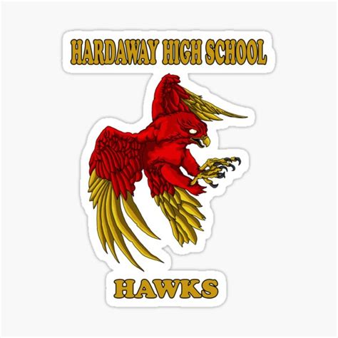 "Hardaway High School Hawks" Sticker for Sale by WickedArt5 | Redbubble