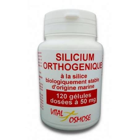 Silicium organique Orthogénique Biogénique acide orthosilicique 25 mg