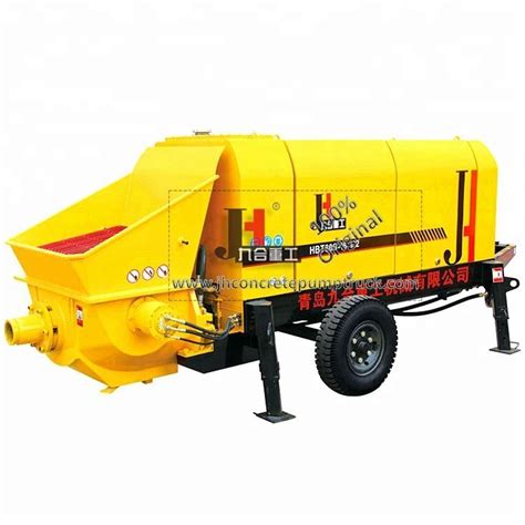 China Jiuhe Brand Electric Concrete Trailer Pump Hbt Trailer