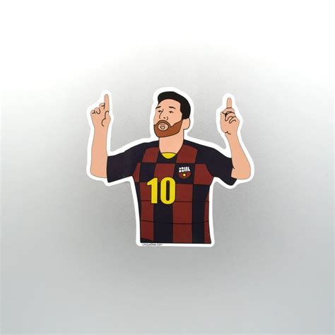 Lionel Messi Barcelona Enamel Pin Stickers Etsy