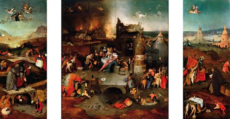 Hieronymus Bosch: Triptych of the Temptation of St. Anthony, c. 1501 ...