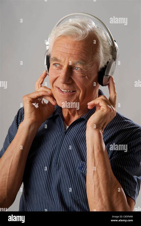 Man Listening To Music Stock Photo Alamy