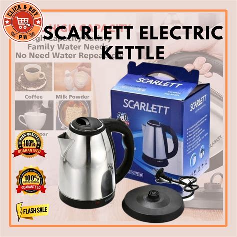 Trending Scarlett Stainless Steel Electric Heat Kettle 2 0 Liters