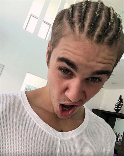 Justin Bieber Frisur januar 2016 zöpfe flechtfrisur Braids for boys