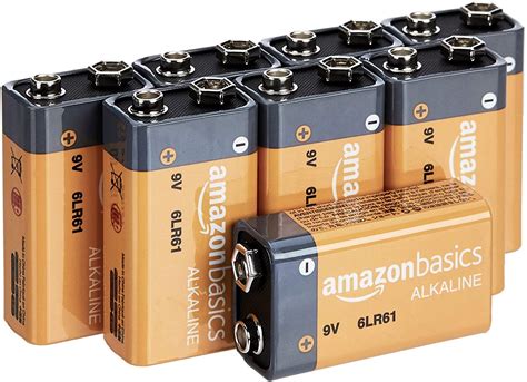 Amazonbasics 9 Volt Everyday Alkaline Batteries Electronics