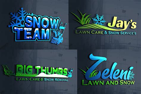 Lawn Care And Snow Removal Logo Design A Logo For Landscaping Snow