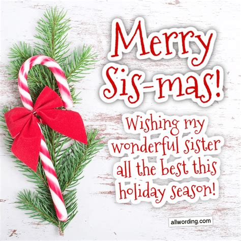 50 Festive Christmas Wishes For A Sister