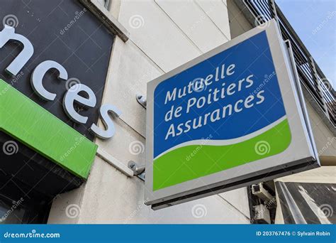 Mutuelle De Poitiers Assurances Logo Text And Office Sign Of Insurance