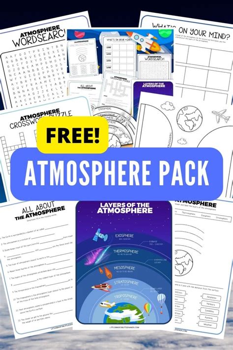 Layers Of The Atmosphere Worksheets Little Bins For Little Hands