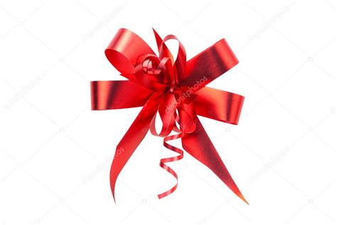 Red ribbon bow isolated — Stock Photo © AlexAvich #5236788