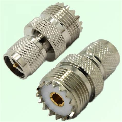 RF Adapter Mini UHF Male Plug To UHF SO239 Female Jack