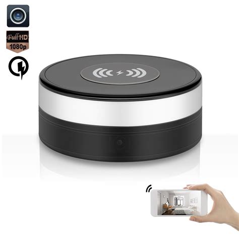 Wireless Spy Camera,1080P HD WiFi Hidden Spy Camera Wireless charger ...