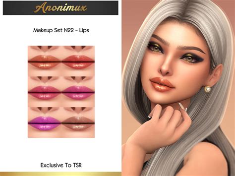 The Sims Resource Makeup Set N22 Lips