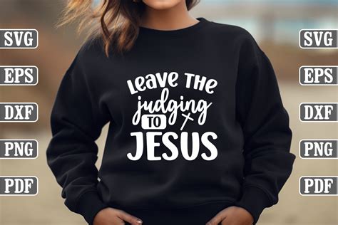 Leave The Judging To Jesus Craft SVG Graphic By Regular Creative