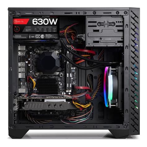 Gabinete Pc Gamer Sentey F Rgb Usb Acrilico Sin Fuente Krc