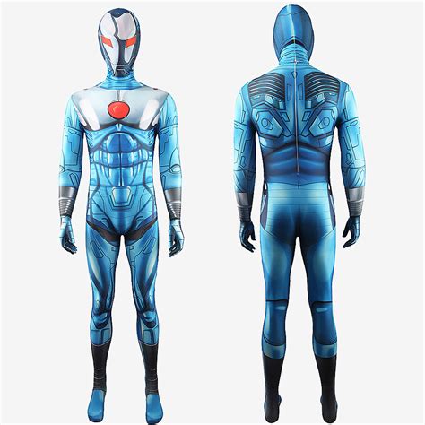 Avengers Iron Man Cosplay Costume Suit Tony Stark Blue Version For Men