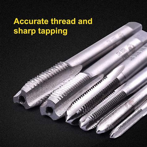 7pcs M3 M4 M5 M6 M8 M10 M12 Hss Machine Thread Metric Plug Tap Drill