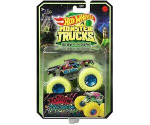 Hot Wheels Monster Trucks Glow In The Dark Podium Grasher Price From On Idealo