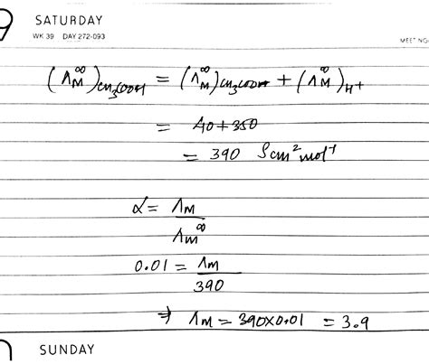 Ph Of M Ch Cooh Solution Is At Degree Celcius If Limiting