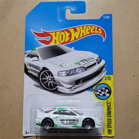 Jual HOT WHEELS CUSTOM ACURA INTEGRA GSR HW SPEED GRAPHICS WHITE TEIN Shopee Indonesia