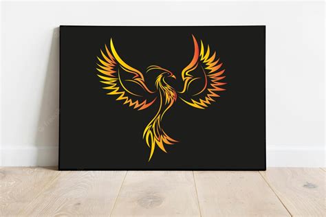 Abstract Phoenix Colored Svg Phoenix Firebird Vector Colored Phoenix