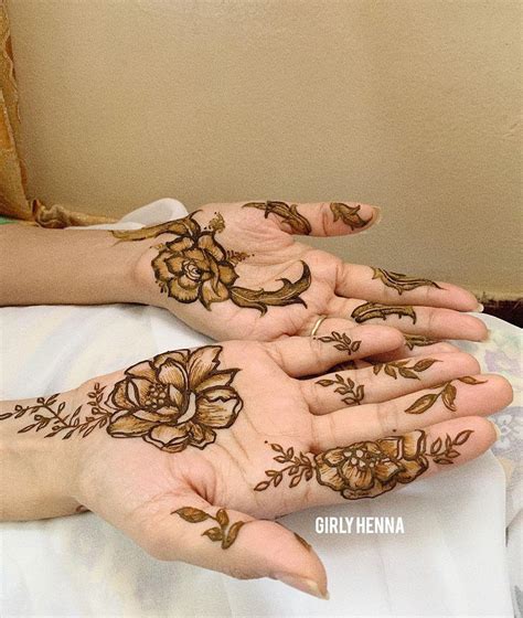 Simple Arabic Henna Designs For Left Hand