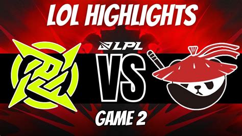 Nip Vs Al Highlights Game Lpl Summer Youtube