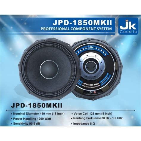 Jual SPEAKER JK COUSTIC JPD 1850MK2 ORIGINAL Shopee Indonesia