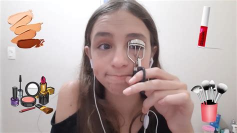 ASMR MAQUIAGEM sussurros tapping e loucuras Português YouTube