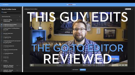 This Guy Edits The Go To Editor Course Reviewed Jonny Elwyn Film