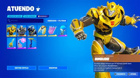 Como Conseguir El Nuevo Pack De Transformers En Fortnite Bumblebee