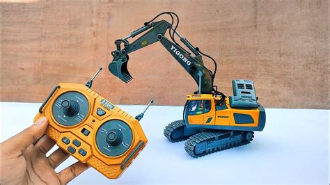 Rc Excavator Yigong Ages Ch Unboxing First Test Youtube