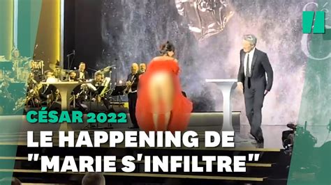 Buzz Sexandhot Aux César 2022 Marie Sinfiltre Montre Ses Fesses Sur