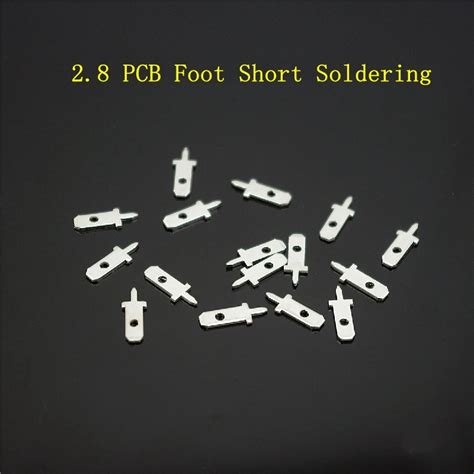 28 Single Foot Short Solder Pad Pcb Board Insert Cold Terminal Brass