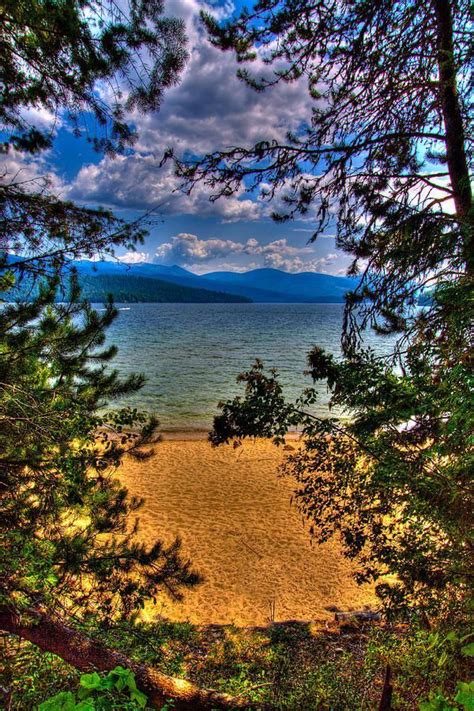 South Beach At Elkins Resort On Priest Lake Idaho Wilderness