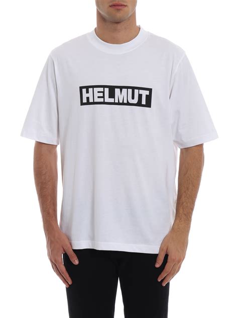 T Shirts Helmut Lang Logo Lettering Print White T Shirt I04hm502100